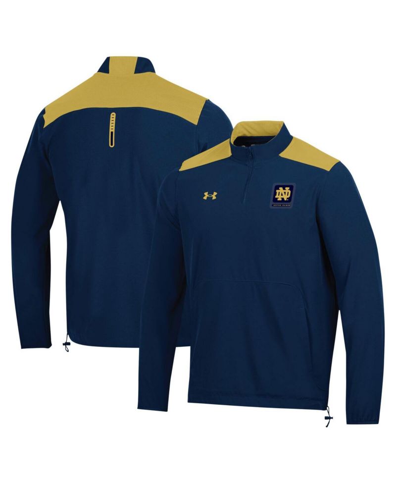 Men's Navy Notre Dame Fighting Irish 2023 Motivate Half-Zip Top
