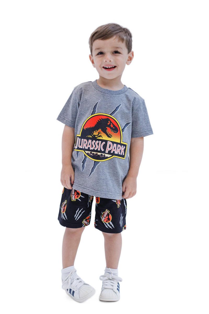 Big Boys 6-16 T-Shirt and French Terry Shorts Outfit Set Toddler to Big Kid