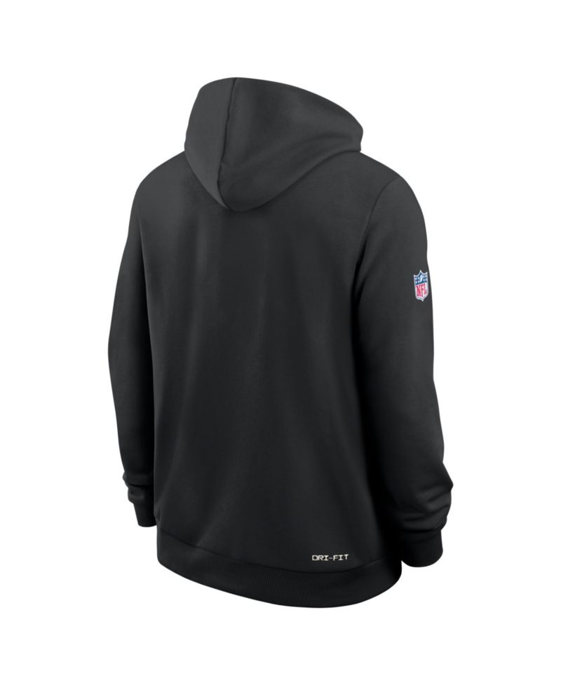 Men's Black Baltimore Ravens Sideline Standard Issue Dri-FIT Full-Zip Hoodie