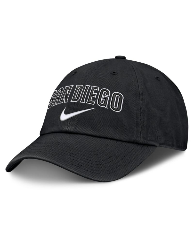Men's Black San Diego Padres Primetime Club Adjustable Hat
