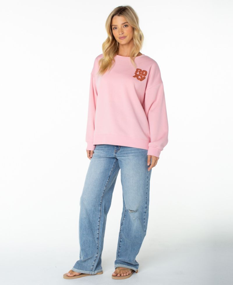 Women's Morning Stroll Graphic Fleece Crewneck Sweatshirt