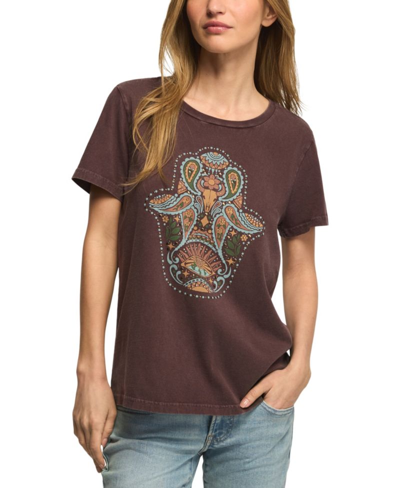 Women's Western Hamsa Classic Crew Graphic T-Shirt