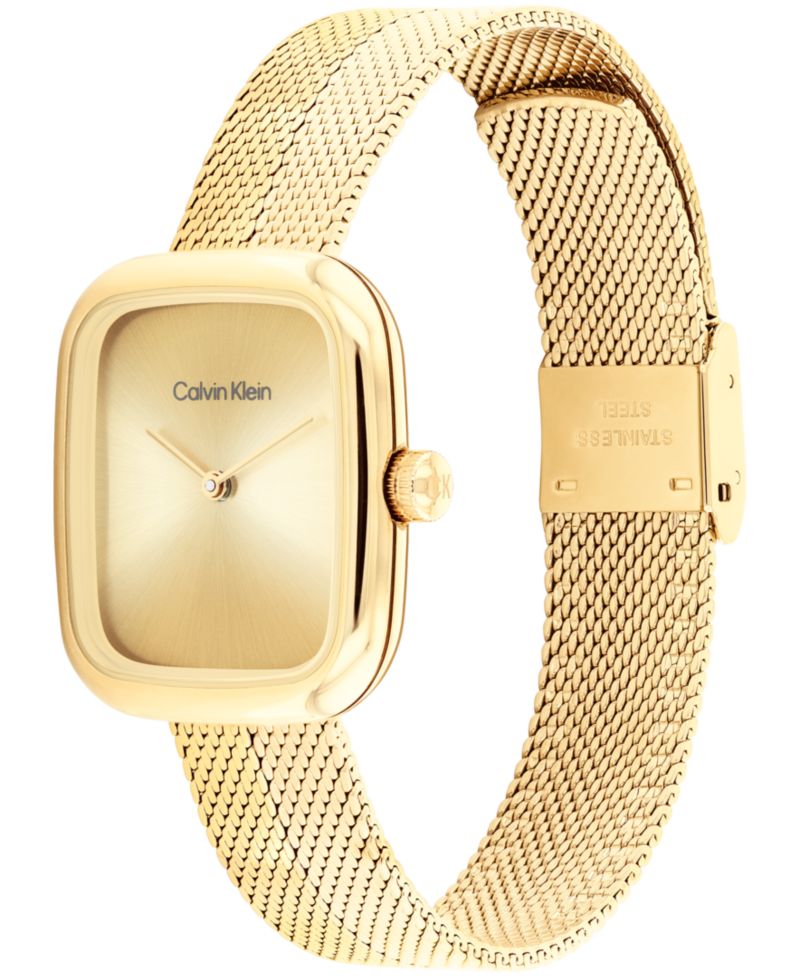 Women's Adore Gold Tone Stainless Steel Mesh Bracelet Watch, 30mm