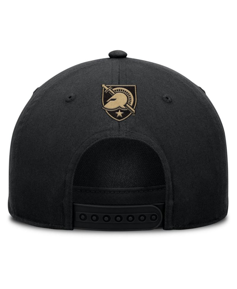 Men's Black Army Black Knights Foul Ball Rope Adjustable Hat