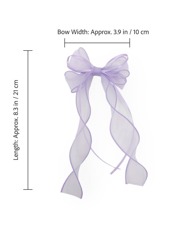 Girls Organza Double Ribbon Clip Gift Set with Tin Case
