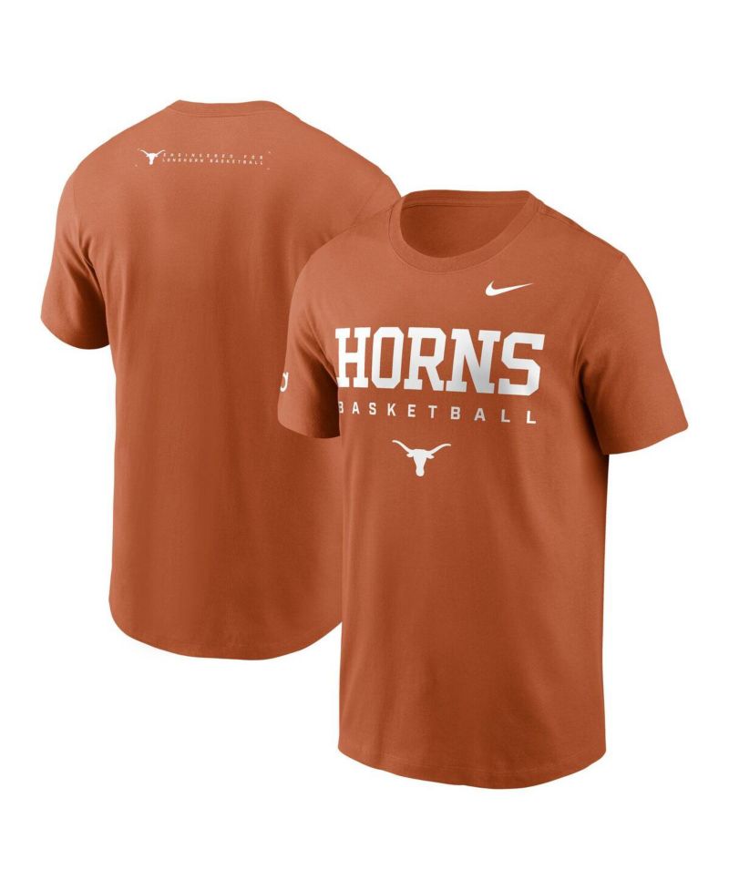 Men's Texas Orange Texas Longhorns 2025 Courtside Basketball Legend Dri-FIT T-Shirt