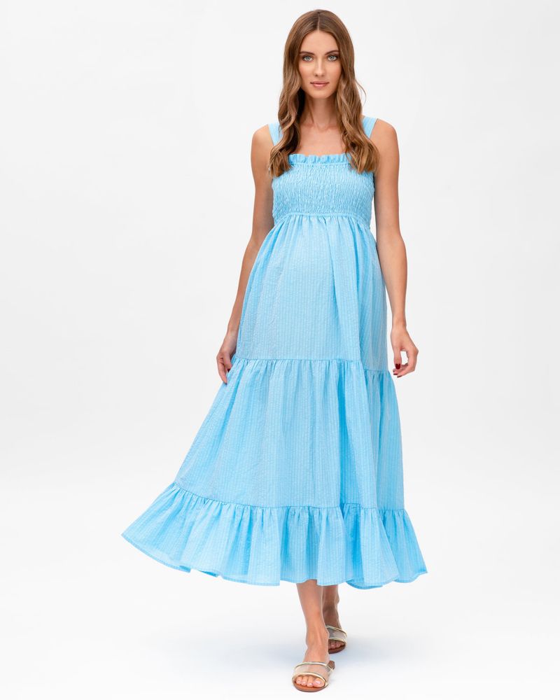 Women's Smock Tiered Maxi Dress Holly