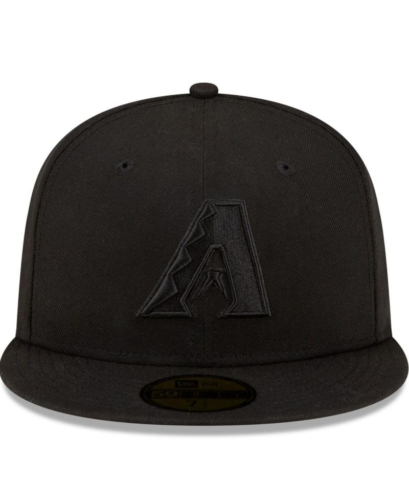 Men's Arizona Diamondbacks Black on Black 59FIFTY Fitted Hat