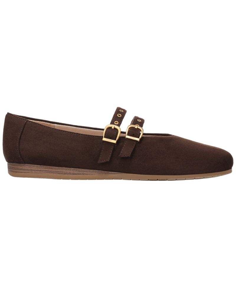 Women's Violet Mary Jane Buckle Flats