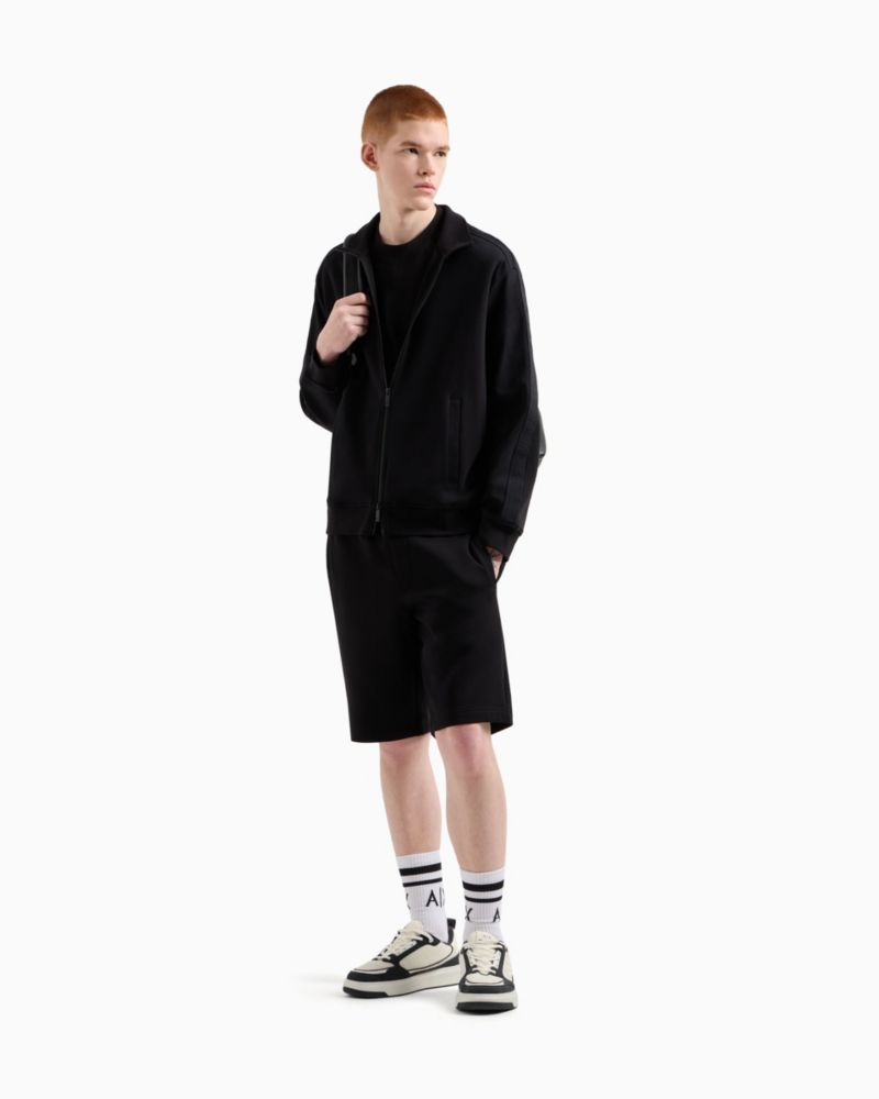 Men's Regular-Fit Logo Tape Full-Zip Track Jacket