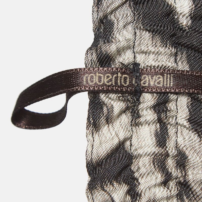 Women's Leopard Print Silk Drawstring Trousers