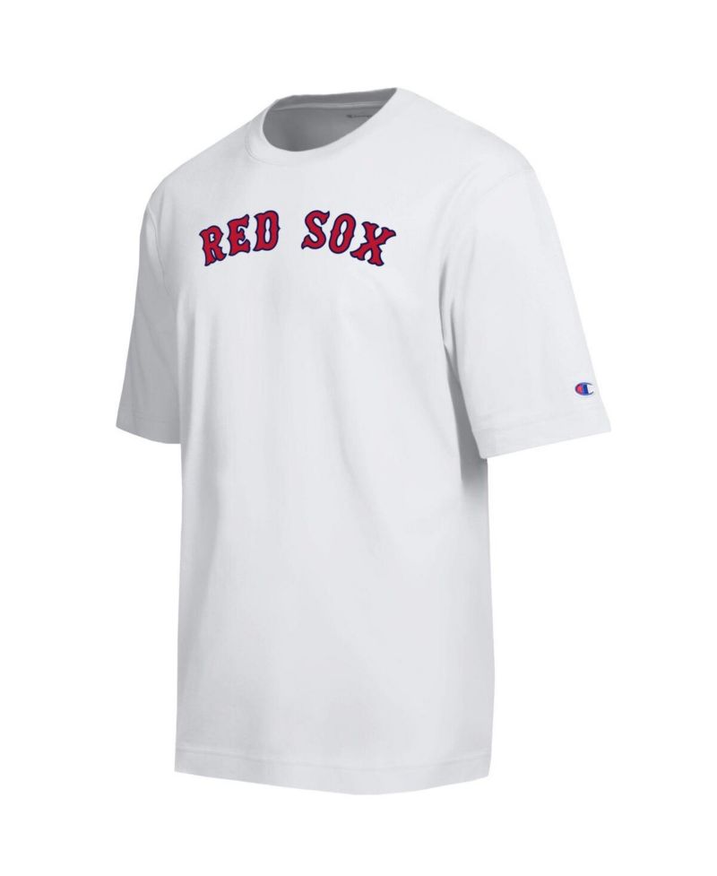 Men's White Boston Red Sox All Star Arched Chenille Wordmark T-Shirt