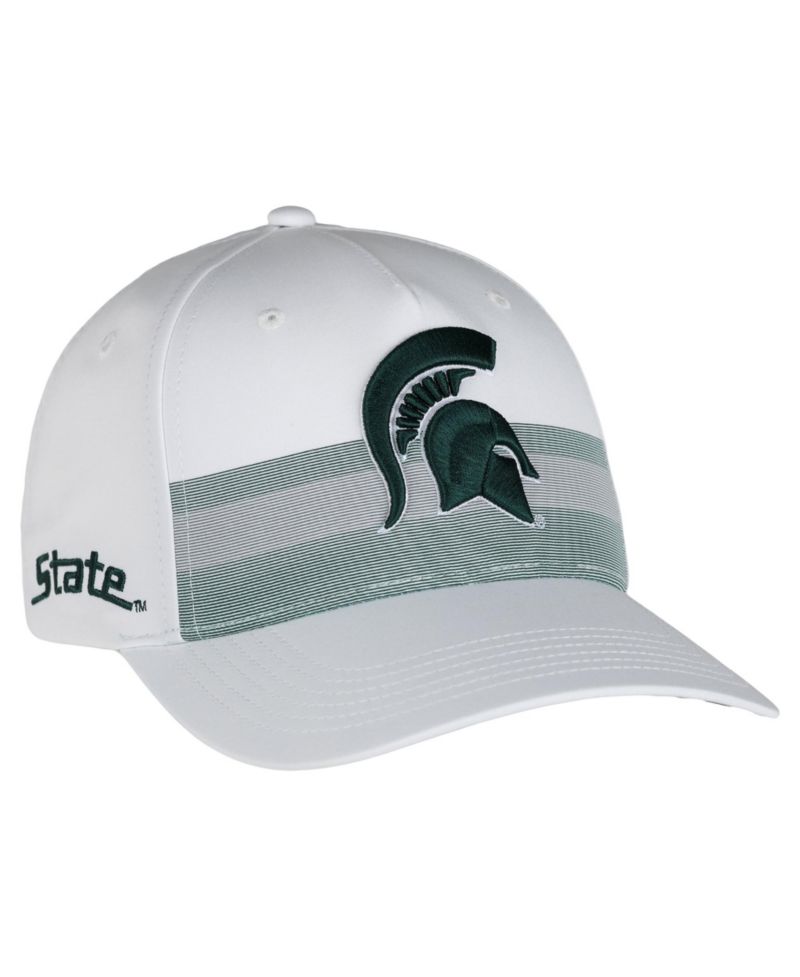Men's and Women's White Michigan State Spartans The Sideline Adjustable Hat