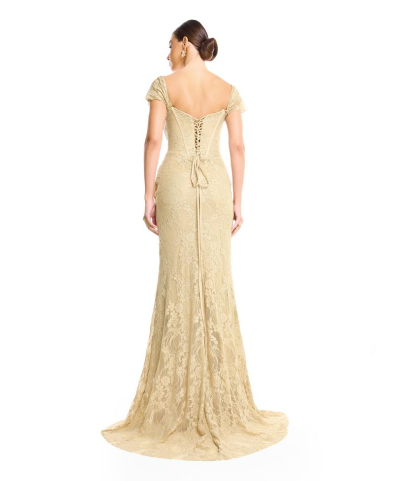 Women's Off-Shoulder Lace Mermaid Gown
