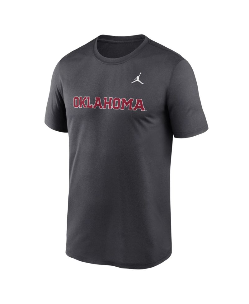 Men's Anthracite Oklahoma Sooners Primetime Legend Wordmark T-Shirt
