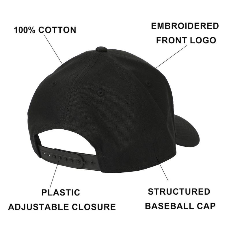 Men's Dungeons and Dragons Embroidered Logo Black Traditional Adjustable Hat