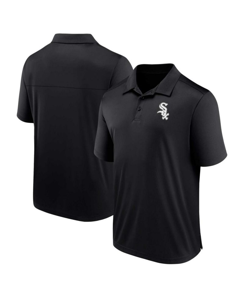 Men's Black Chicago White Sox Logo Polo Shirt