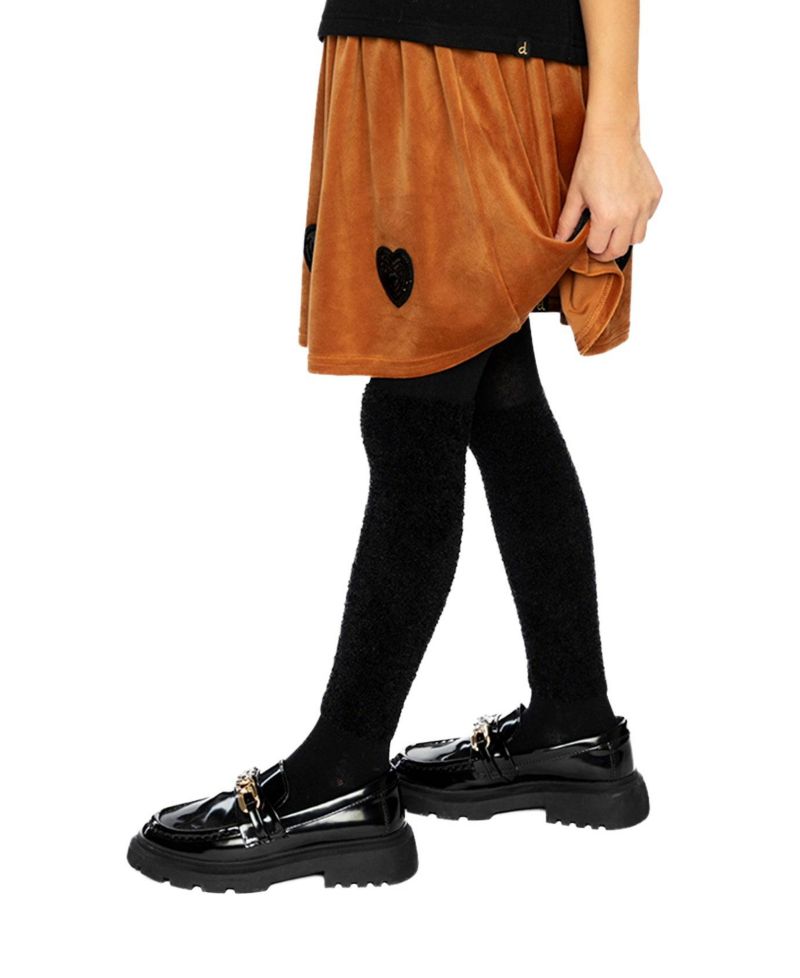 Little and Big Girl ( size 6 to 12 ) Velvet Skirt