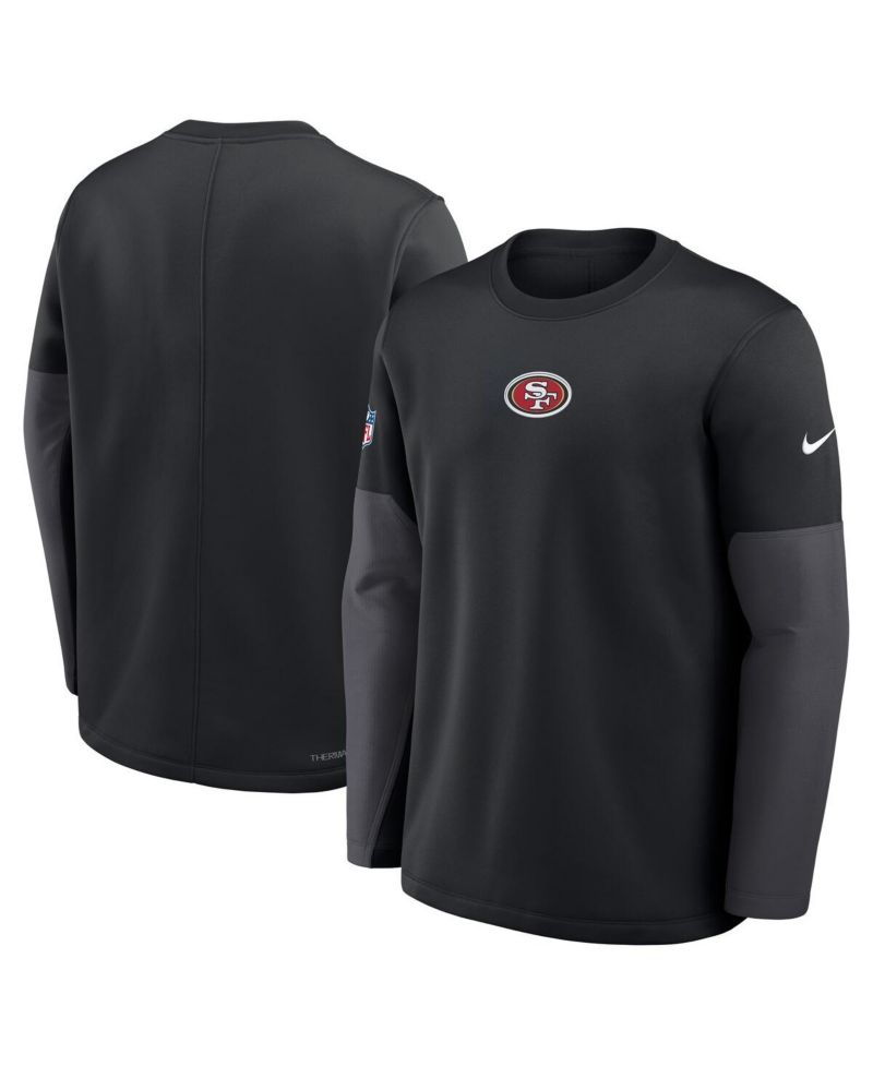 Men's Black San Francisco 49ers Sideline Scripted to Win Performance Long Sleeve T-Shirt