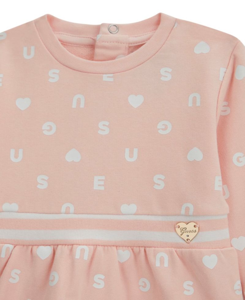 Baby Girls' Long-Sleeve Dress and Matching Bloomer