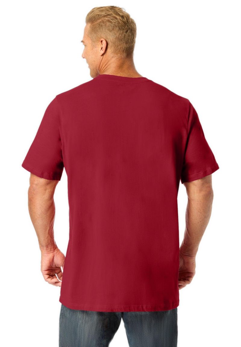 Men's by KingSize Heavyweight Longer-Length Crewneck T-Shirt