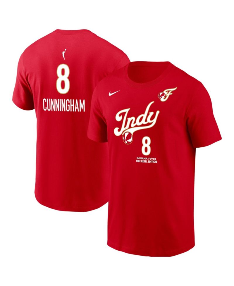 Men's Sophie Cunningham Red Indiana Fever Name & Number Rebel Edition T-Shirt