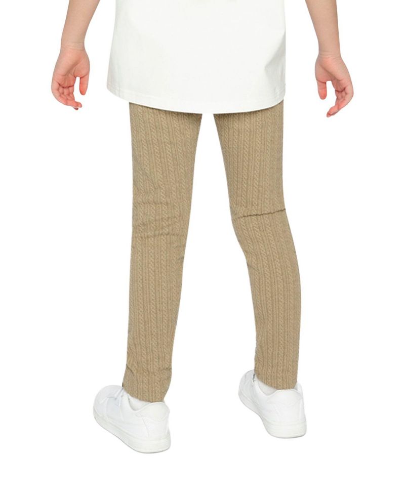 Little and Big Girl(6-12) Jacquard Leggings Sage