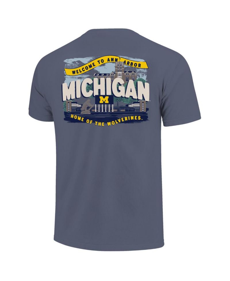 Big Boys and Girls Navy Michigan Wolverines Local Campus Scene T-Shirt