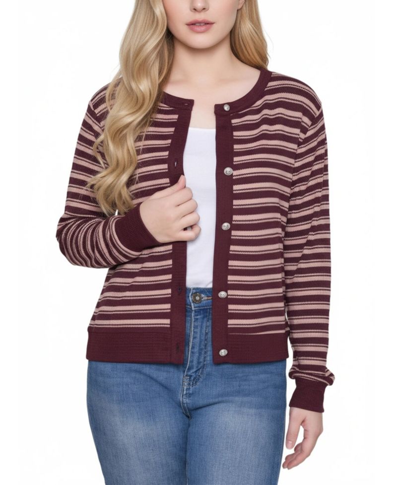 Petite Long-Sleeve Ribbed Cardigan Sweater