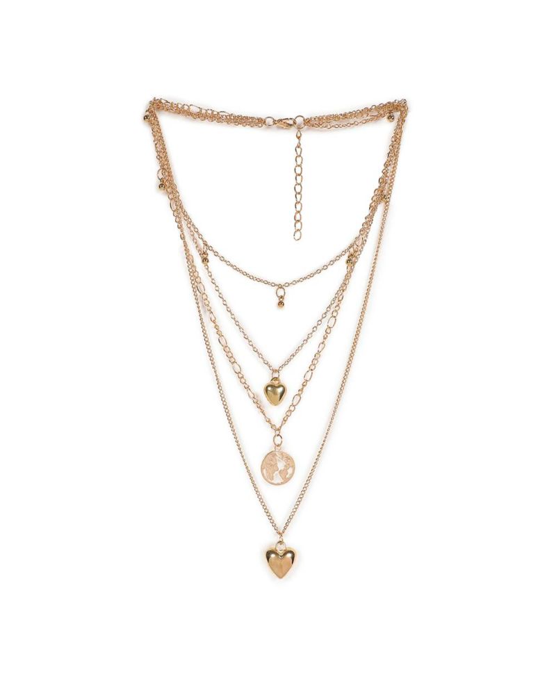 Women's Heart Layered Necklace