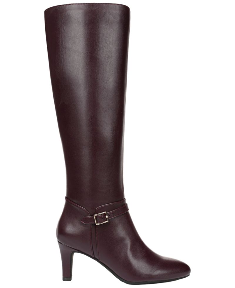 Women's Glenore Zip Wide Calf Tall Almond Toe Boots