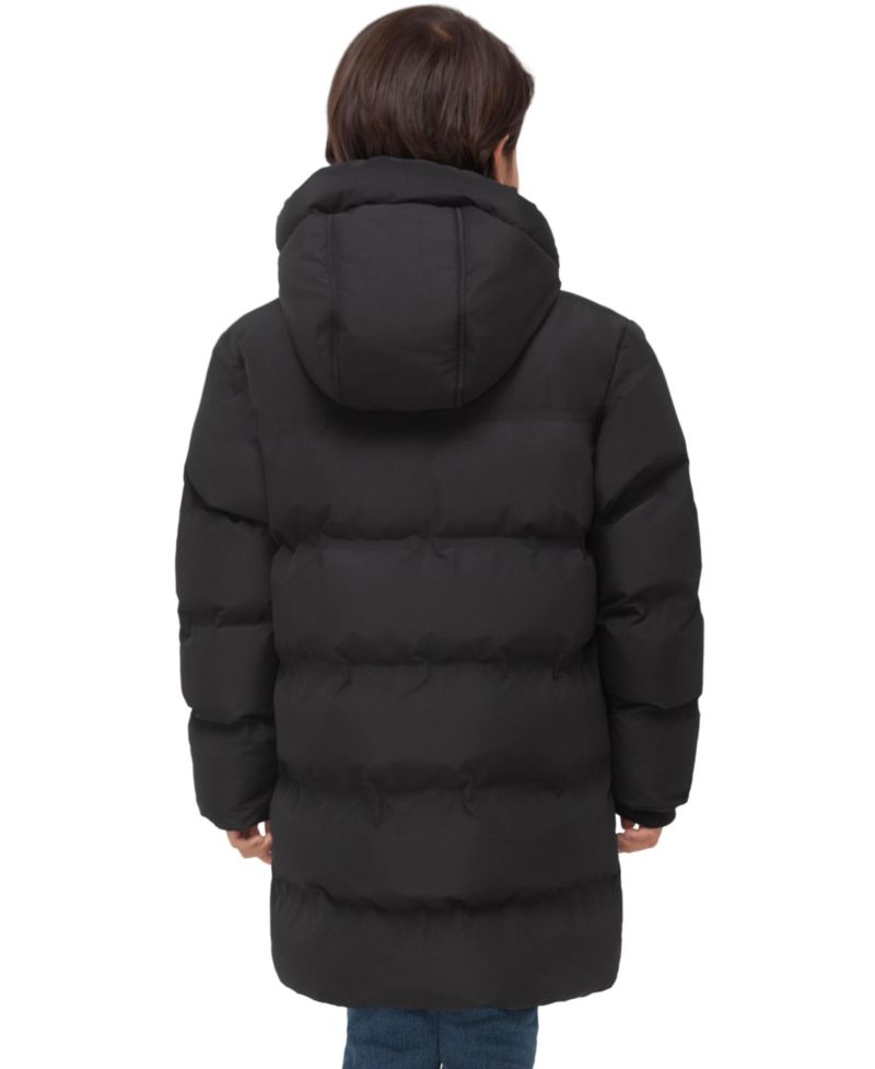 Boys' 4-20 Parker Hooded Fleece-Lined Mid-Length Puffer Jacket