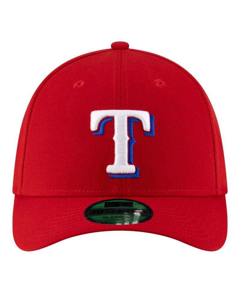Men's Red Texas Rangers Player Replica 39THIRTY M-Crown Flex Hat