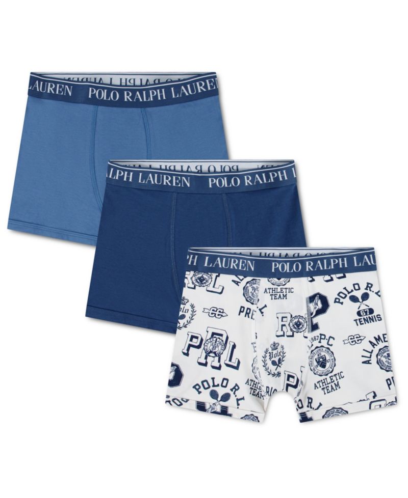 Boys' 8-20 Cotton Stretch Boxer Briefs, 3-Pack
