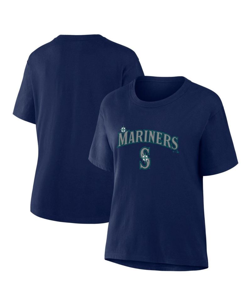 Women's Navy Seattle Mariners Lockup Legacy T-Shirt