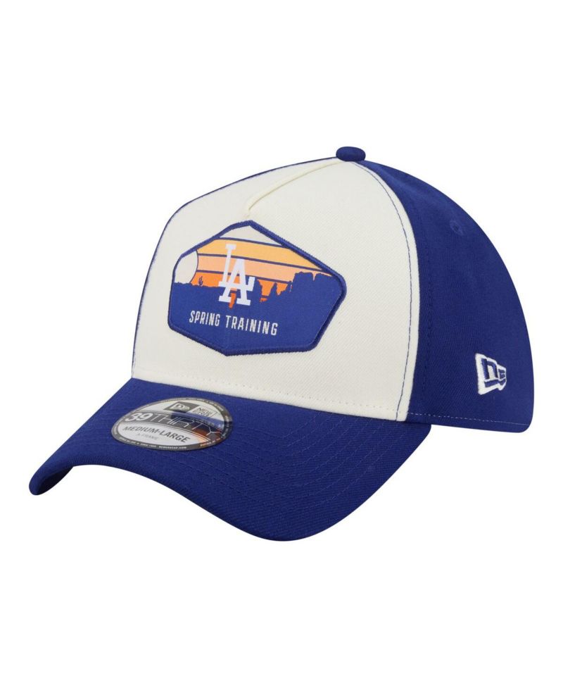 Men's Stone Los Angeles Dodgers 2026 Spring Training Fan Pack Gradient 39THIRTY Flex Hat