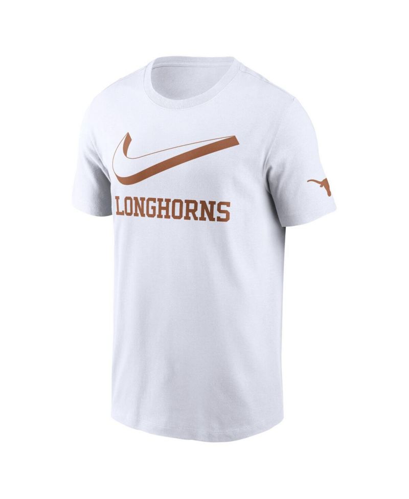 Men's White Texas Longhorns Primetime 2-Hit Swoosh T-Shirt