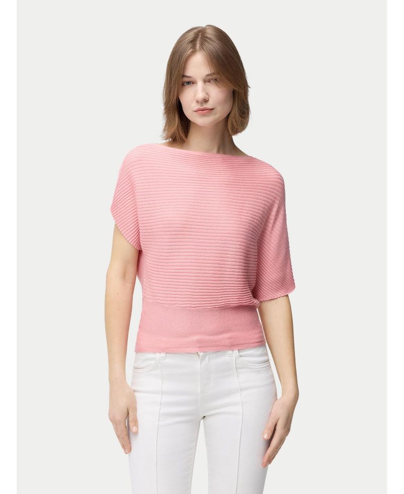 Women's Short Dolman Sleeve Cashmere Sweater
