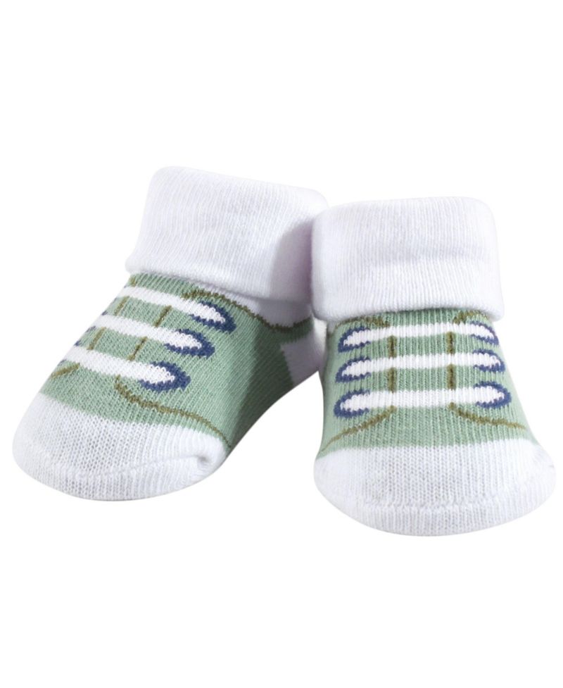 Baby Boys Soft Cotton Bib and Sock Pair