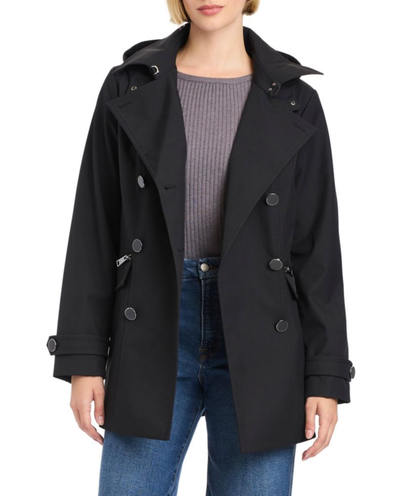 Women's Double-Breasted Belted Trench Coat