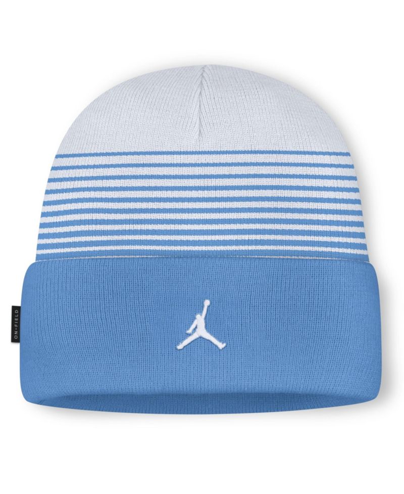 Men's and Women's Carolina Blue/White North Carolina Tar Heels On-Field Utility Knit Hat