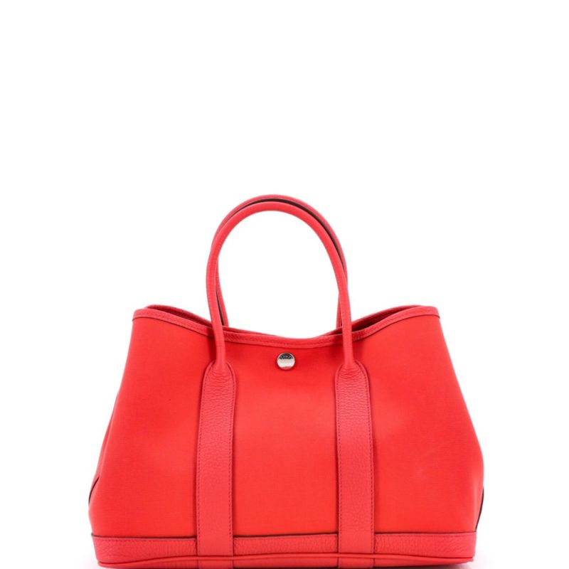 30 Garden Party Tote Toile and Leather