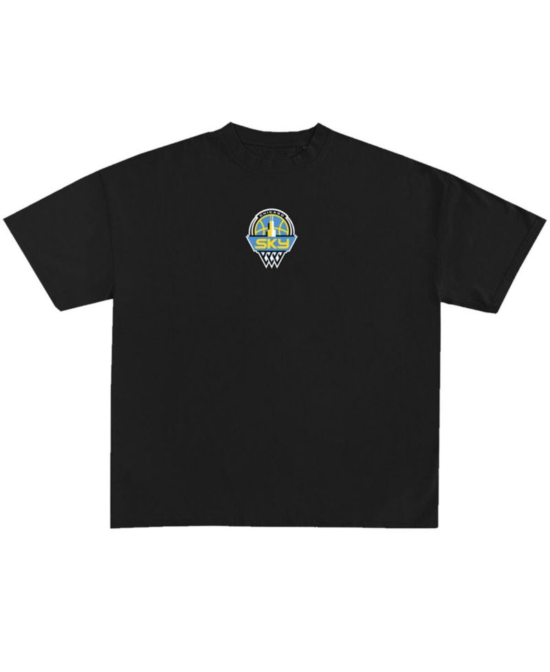 Men's and Women's Angel Reese Black Chicago Sky 2024 WNBA Draft Player T-Shirt
