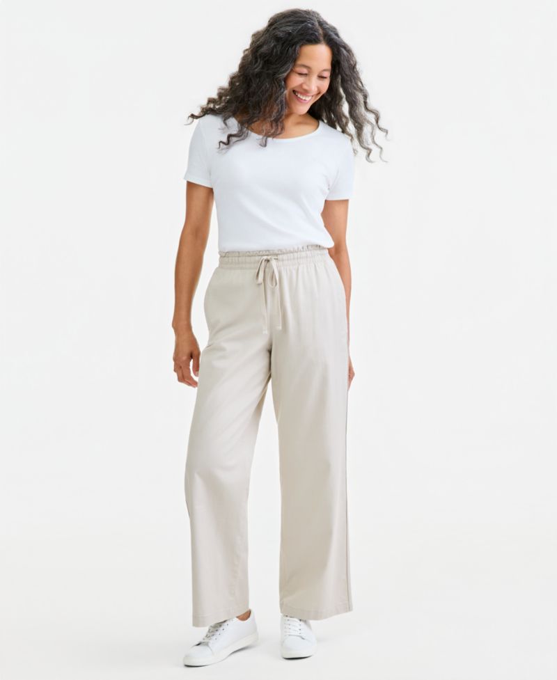 Women's Wide-Leg Pull-On Pants