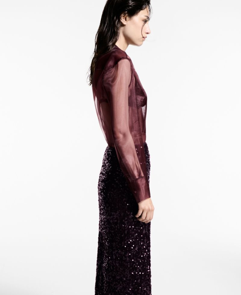 Women's Sequin Midi Skirt