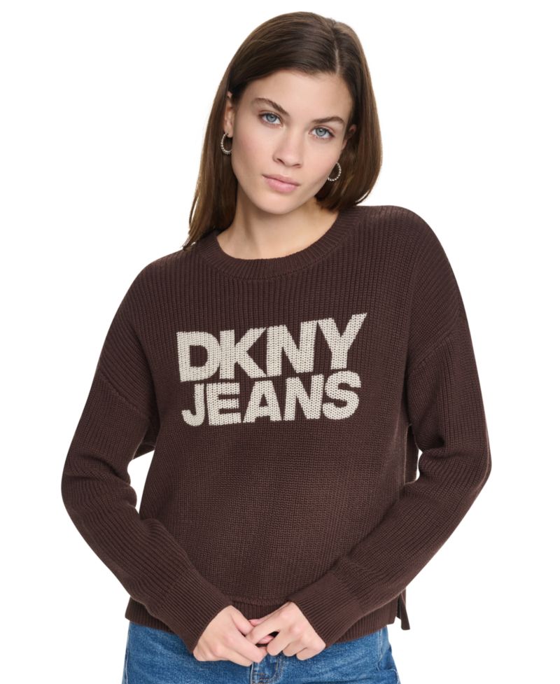 Women's Long Sleeve Hi-Low Boxy Sweater