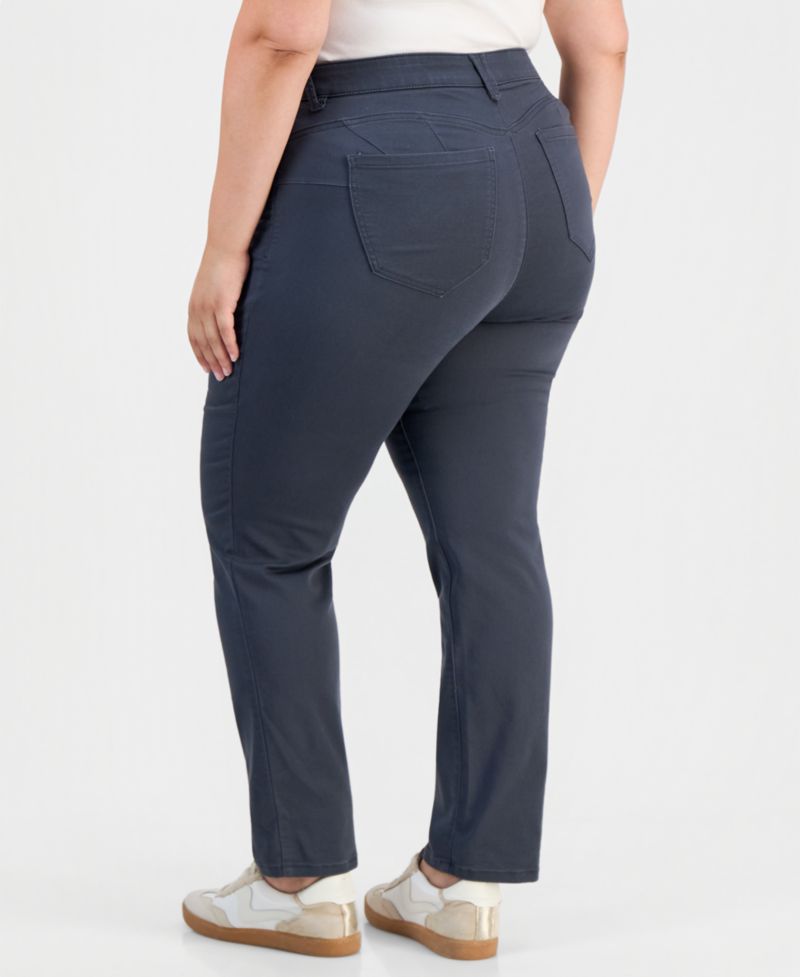 Trendy Plus Size AbSolution Straight-Leg Jeans