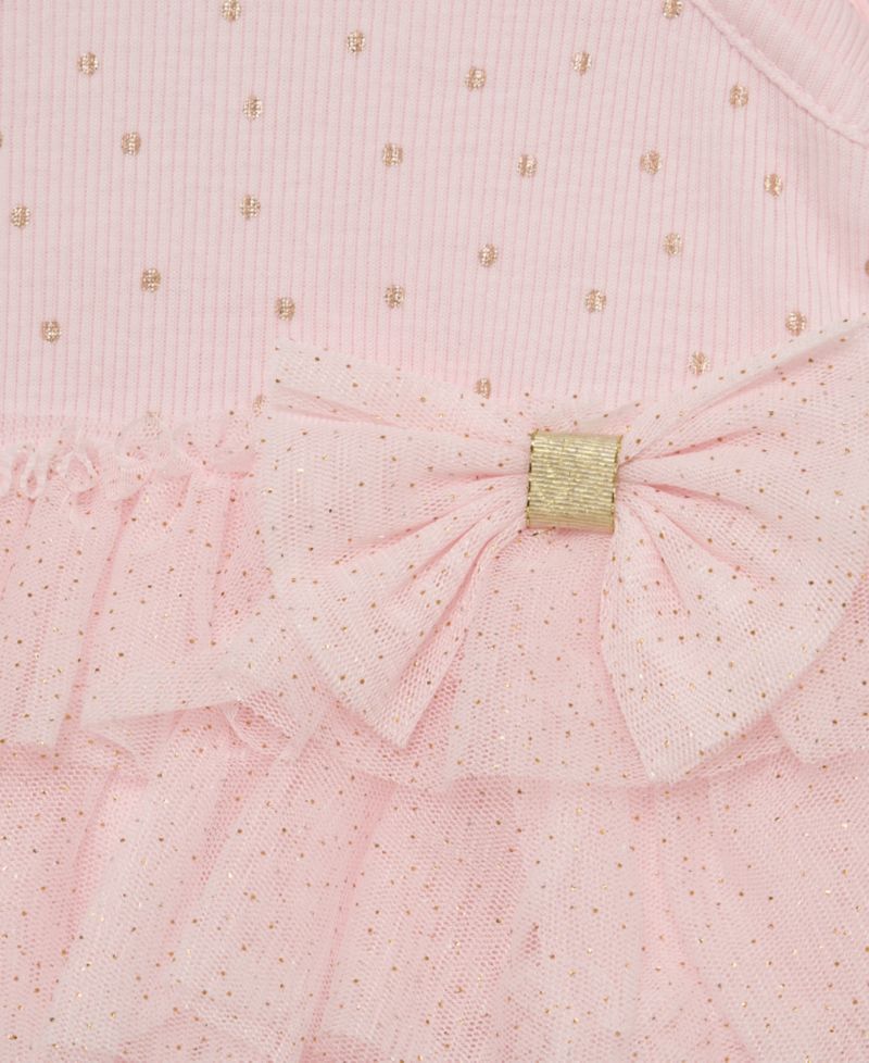Baby Girls' Dot Shine Tutu Top, Leggings and Headband, 3-Piece Set