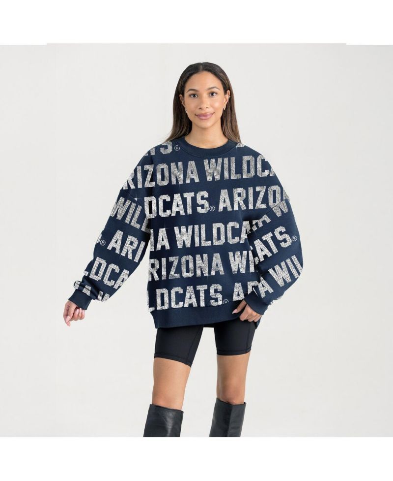 Women's Navy Arizona Wildcats Hype Era Sweatshirt
