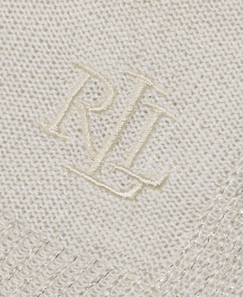 Shine Border Tissue Weight Ruana